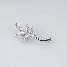 Брошь из белого золота с бриллиантами (изготовление)