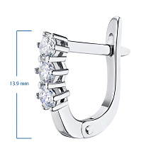 Серьги из белого золота с бриллиантами (изготовление)