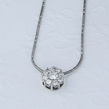 Подвеска из белого золота с бриллиантами (изготовление)