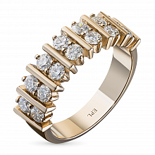 Кольцо из белого золота (изготовление) с бриллиантами