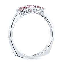 Кольцо из белого золота c бриллиантами выращенными