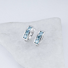 Серьги из белого золота (изготовление) с бриллиантами