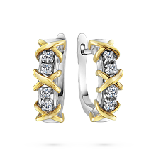 Серьги из белого золота с бриллиантами (изготовление)