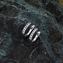 Серьги из белого золота с бриллиантом (изготовление)