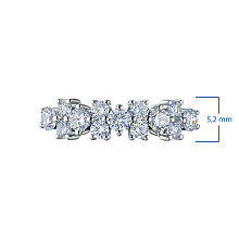 Кольцо из белого золота c бриллиантами