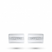 Запонки из серебра с бриллиантом (изготовление)