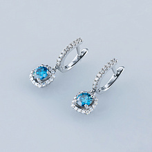 Серьги из белого золота (изготовление) с бриллиантами