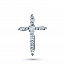 Подвеска из белого золота с бриллиантами (изготовление)