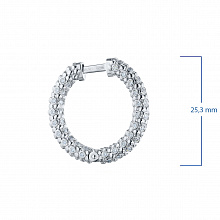 Серьги из белого золота с бриллиантами (изготовление)