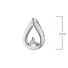 Подвеска из серебра (изготовление) с бриллиантом