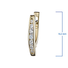 Серьги из красного золота с бриллиантами (изготовление)