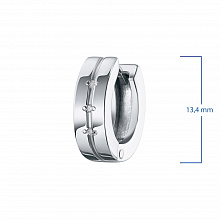 Серьги из серебра с бриллиантами (изготовление)