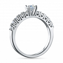 Кольцо из белого золота с бриллиантами (изготовление)