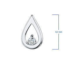 Подвеска из белого золота с бриллиантом (изготовление)