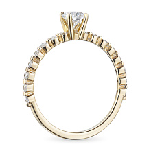 Кольцо из желтого золота c бриллиантами