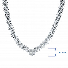 Колье из белого золота с бриллиантами (изготовление)