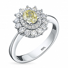 Кольцо из белого золота с бриллиантами (изготовление)