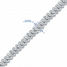 Браслет из белого золота с бриллиантами (изготовление)