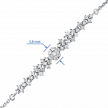 Браслет из белого золота с бриллиантами (изготовление)
