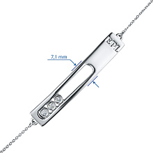 Браслет из белого золота с бриллиантом (изготовление)