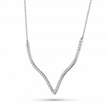 Колье из белого золота с бриллиантами (изготовление)