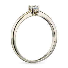 Помолвочное кольцо из желтого золота с бриллиантом