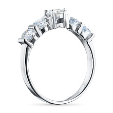 Кольцо из белого золота c бриллиантами