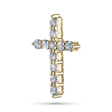 Подвеска из желтого золота c бриллиантами