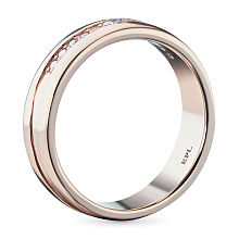 Кольцо из красного золота с бриллиантами