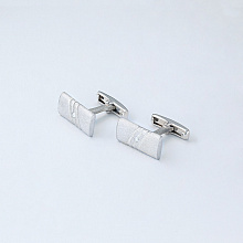 Запонки из серебра с бриллиантами (изготовление)