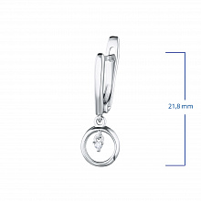 Серьги из серебра с бриллиантами (изготовление)