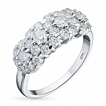 Кольцо из белого золота с бриллиантами (изготовление)