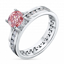 Кольцо из белого золота (изготовление) с бриллиантами