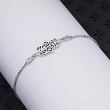 Браслет из белого золота с бриллиантом (изготовление)