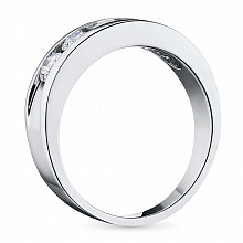 Кольцо из белого золота с бриллиантами (изготовление)