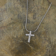 Подвеска из белого золота с бриллиантами (изготовление)