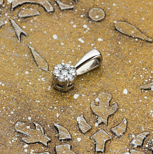 Подвеска из белого золота с бриллиантами (изготовление)