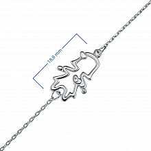 Браслет из серебра с бриллиантом (изготовление)