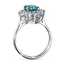 Кольцо из белого золота c бриллиантами