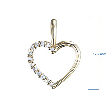 Подвеска из желтого золота с бриллиантом (изготовление)