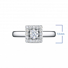 Кольцо из белого золота с бриллиантами (изготовление)