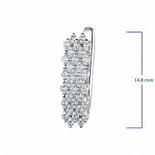 Серьги из белого золота с бриллиантами (изготовление)