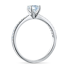 Кольцо из белого золота c бриллиантами