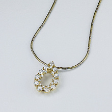 Подвеска из желтого золота с бриллиантами (изготовление)