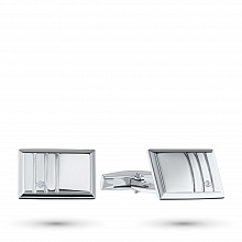 Запонки из серебра с бриллиантами (изготовление)