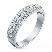 Кольцо из белого золота с бриллиантами (изготовление)