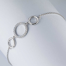 Браслет из белого золота c бриллиантами