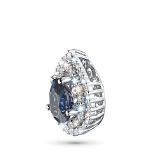 Подвеска из белого золота с сапфиром и бриллиантами