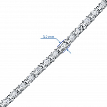 Браслет из белого золота с бриллиантами (изготовление)