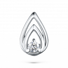 Подвеска из серебра (изготовление) с бриллиантом